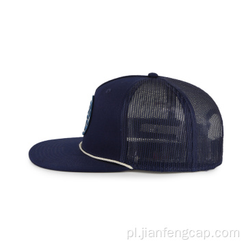 Letnia męska czapka z siateczką z logo snapback